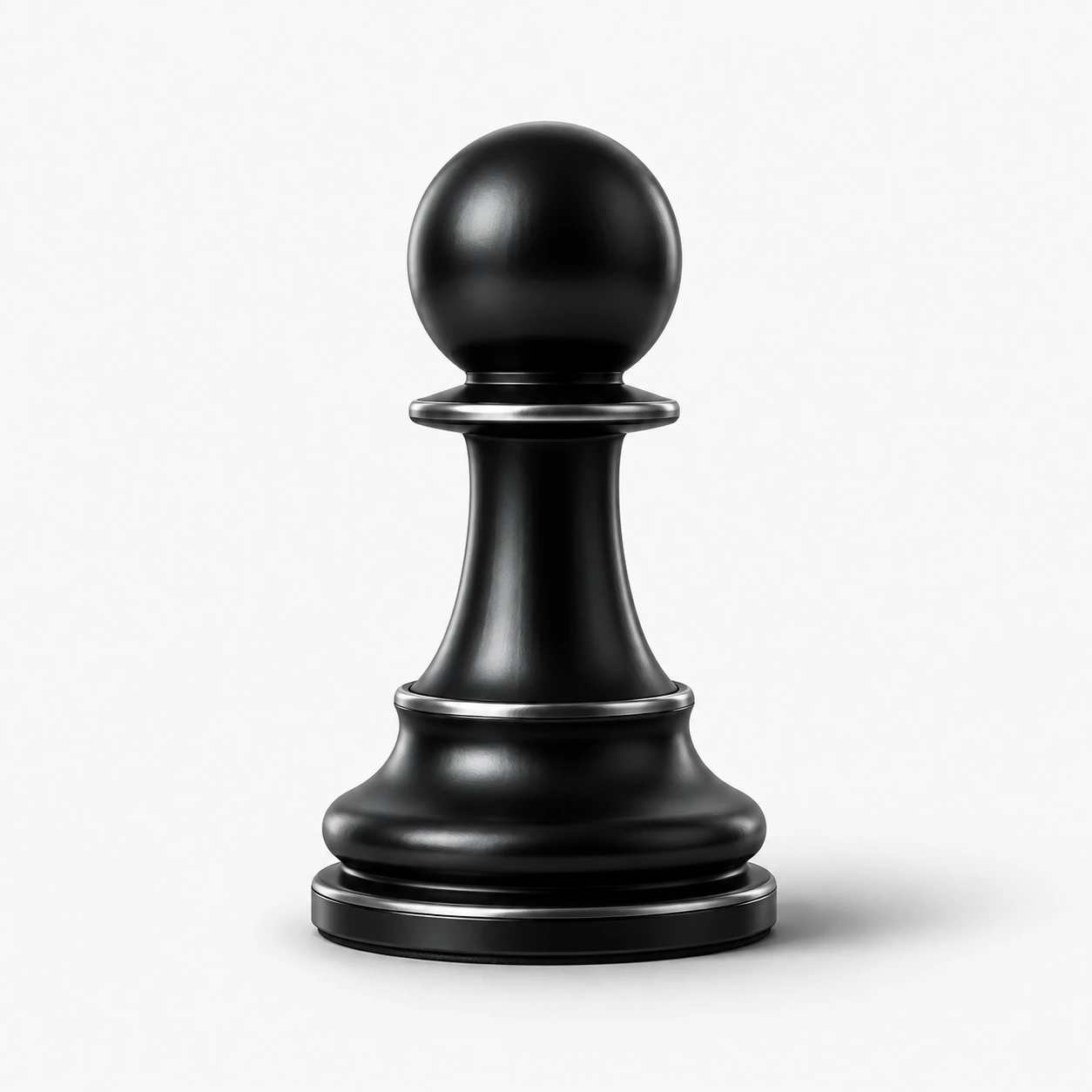 Black pawn chess piece placeholder